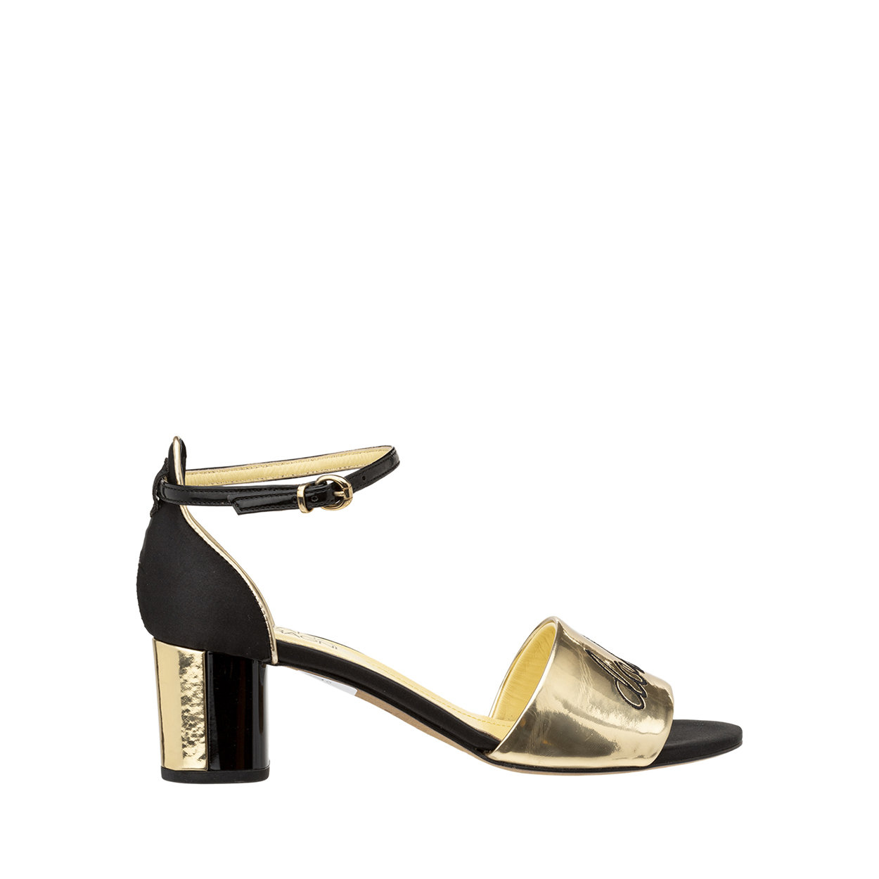 Sandalias doradas negras - Chiara Ferragni - Compra en