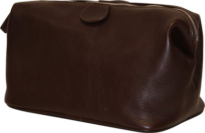 Borse a mano Beauty case classico in pelle testa di moro