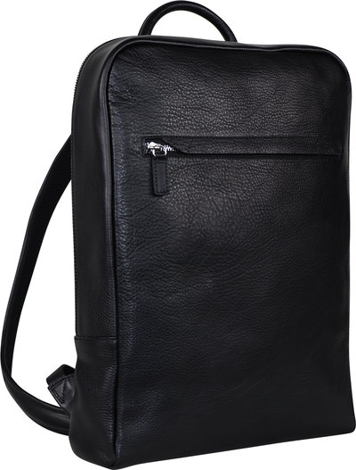 Zaini Zaino per laptop moderno in pelle nero