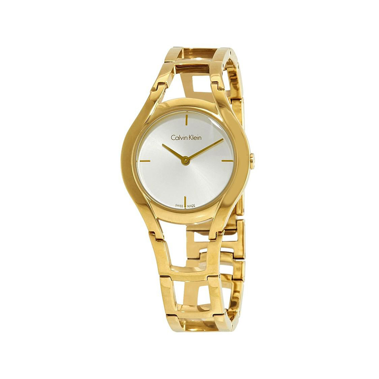 Image of Orologio da Polso Calvin Klein con cinturino in acciaio colore oro e quadrante madreperla