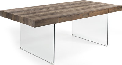 Tavoli Tavolo fisso / scrivania Waver Evolution, marrone/trasparente