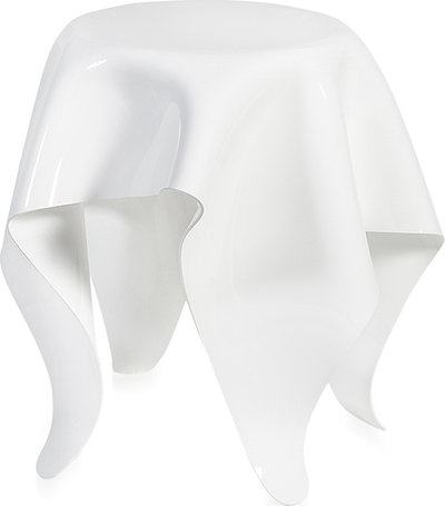 Tavolini Drappeggi tavolino alto, bianco