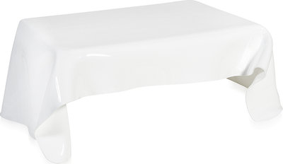 Tavolini Drappeggi tavolino basso, bianco