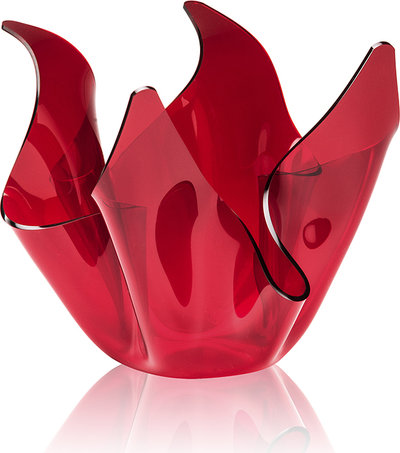 Objets fonctionnels Draperie de vase mince, rouge