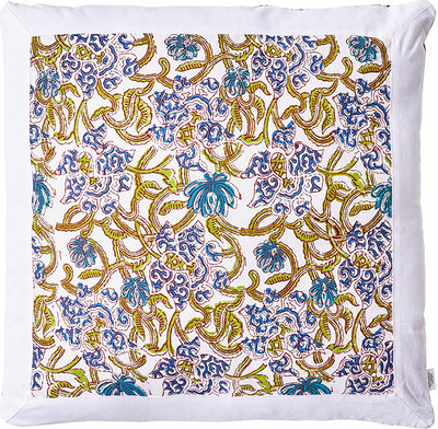 Cuscini e Fodere Cuscino Monreale 50x50, bianco,verde,blu