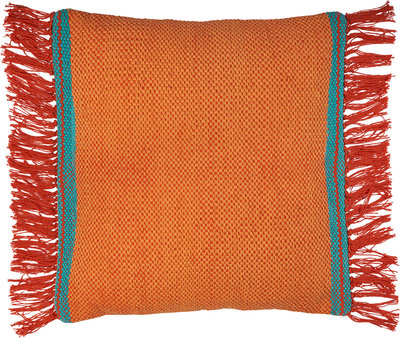 Cuscini e Fodere Cuscino con frange in cotone 45x45, arancione