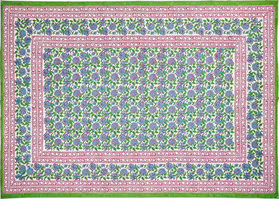 Copriletti, coperte e plaid Mezzero Cetona 180x270, verde/rosa