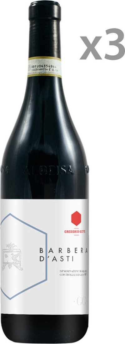 Vini rossi 3 bottiglie - Barbera d'Asti DOCG 2018