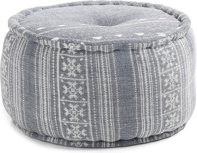 Poufs et Bancs Pouf rond YANTRA GREY