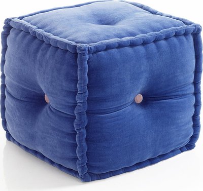Poufs et Bancs Pouf carré VELVET, bleu