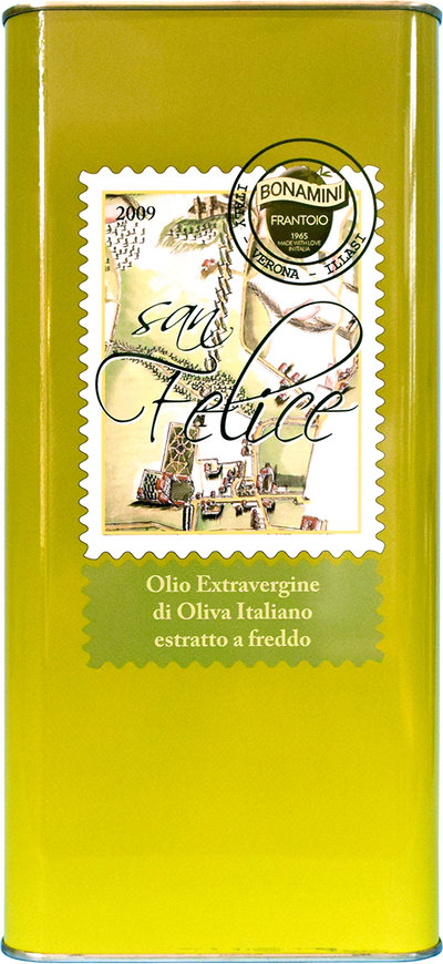 Olio EVO 1 latta 5 lt - Olio Extra Vergine di Oliva "San Felice" 100% Italiano Estratto a freddo