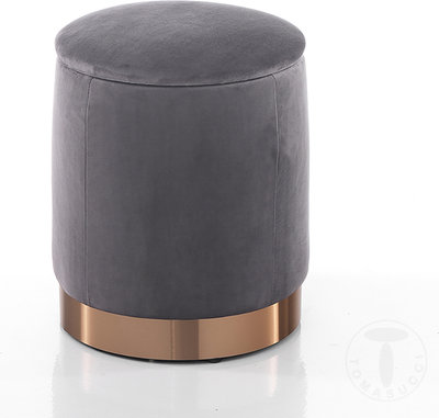 Poufs et Bancs Pouf/boîte de rangement Dido, gris