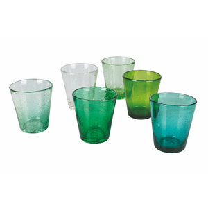 SET 6 COPAS DE COLORES DORADAS DIAMOND LYOR 300CC - Mi Deco Home