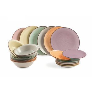 Juego De 6 Platos Llanos De Porcelana Precio: 62,99€