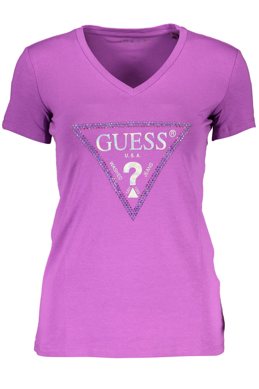 T-shirt Guess Jeans Maniche Corte Donna 
