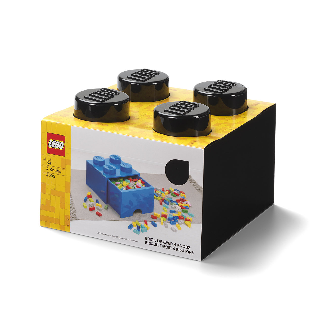 Dans un tiroir en brique 4 bk noir - LEGO - Acheter sur Ventis.