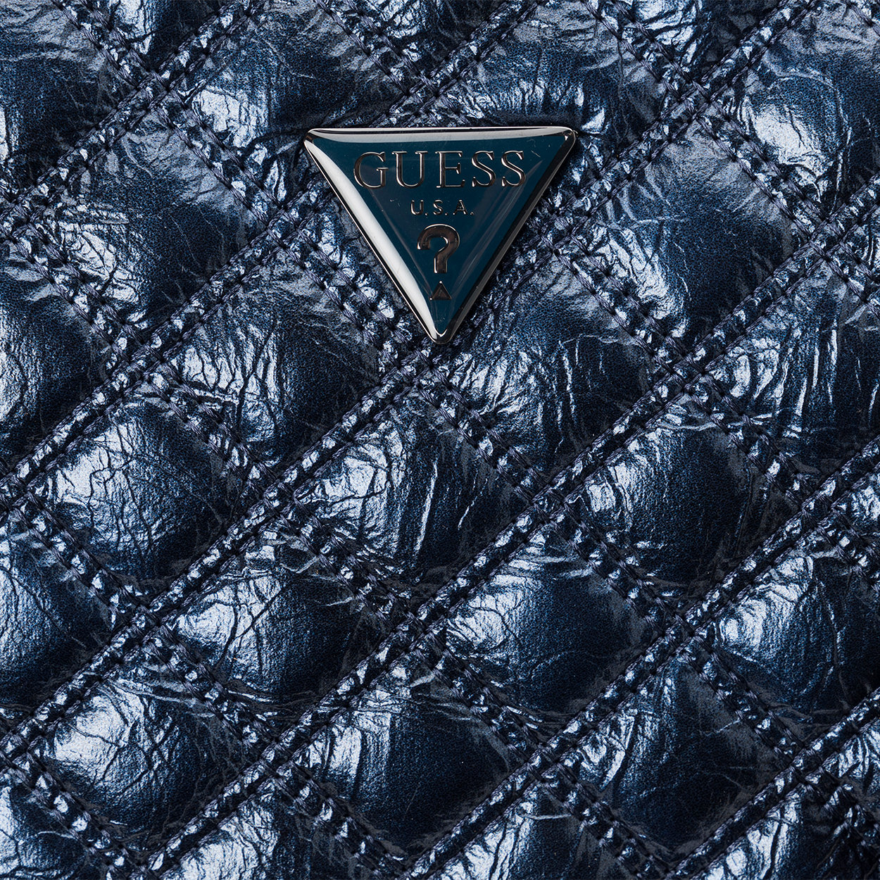 Bolso shopper Cessily acolchado azul medianoche - Guess - Compra en Ventis.