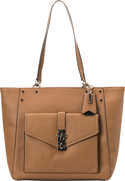 Borse a spalla Shopper Albury Charm caramello