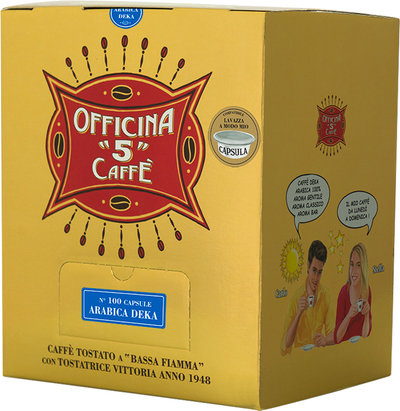 Capsule 100 capsule - Compatibile Lavazza A Modo Mio "Arabica Decaffè"