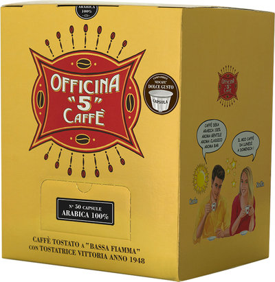 Capsule 100 capsule -Compatibile Nescaffè Dolce Gusto "Arabica 100%"
