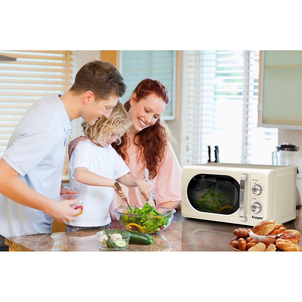 Forno microonde vintage 20lt avorio 700w - Kooper - Acquista su Ventis.