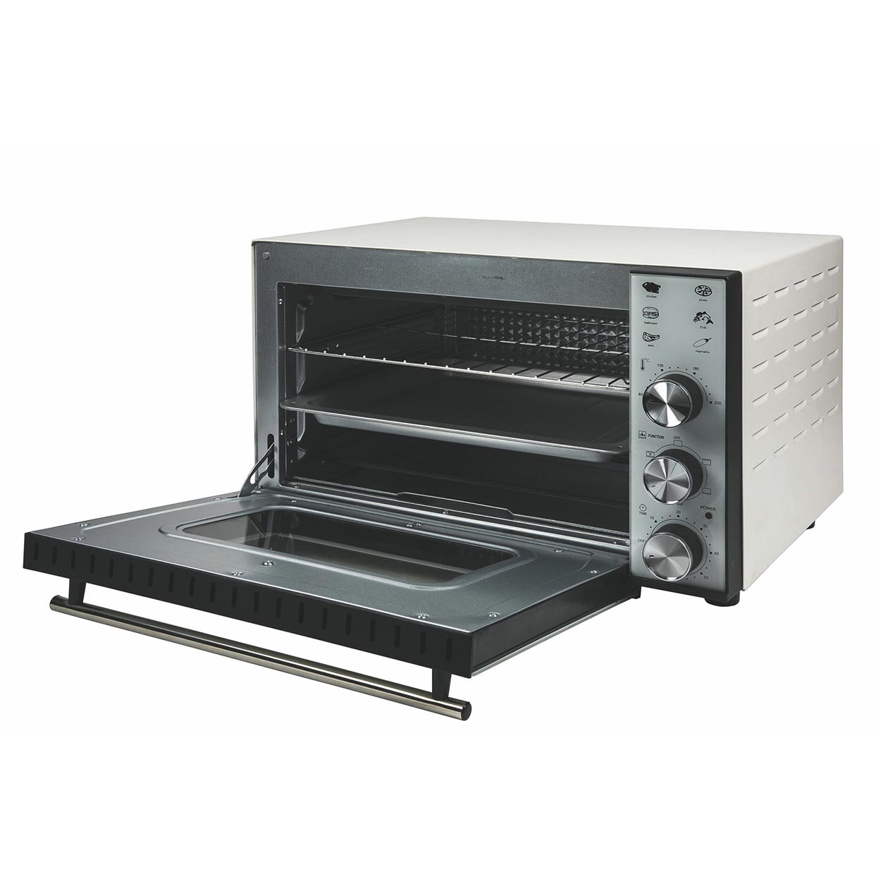 Forno 38 lt bianco 1800 w ventilato - Kooper - Acquista su Ventis.