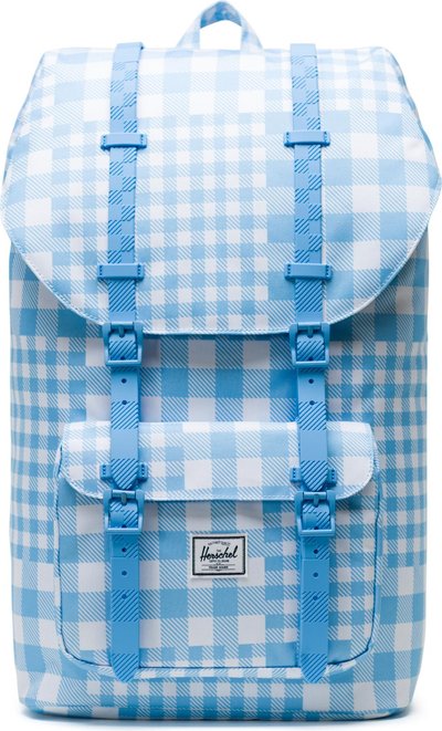 Zaini Herschel zaino little america gingham alaskan blu