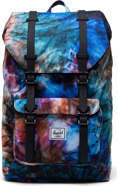 Zaini Herschel zaino little america mid-volume summer tie dye multicolore