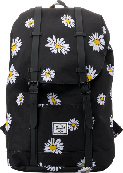 Zaini Herschel retreat medio volume daisy nero