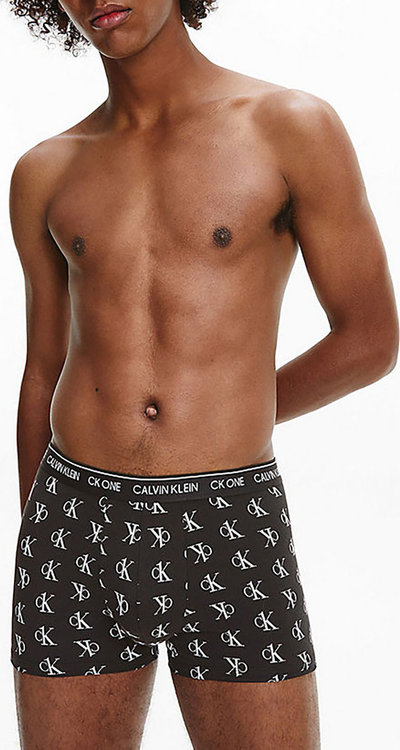 Boxer Calvin klein trunk staggered logo black