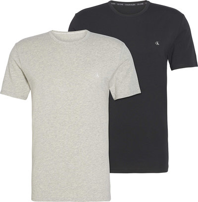 T-shirt Calvin klein T-shirt girocollo set 2 pezzi black grigio