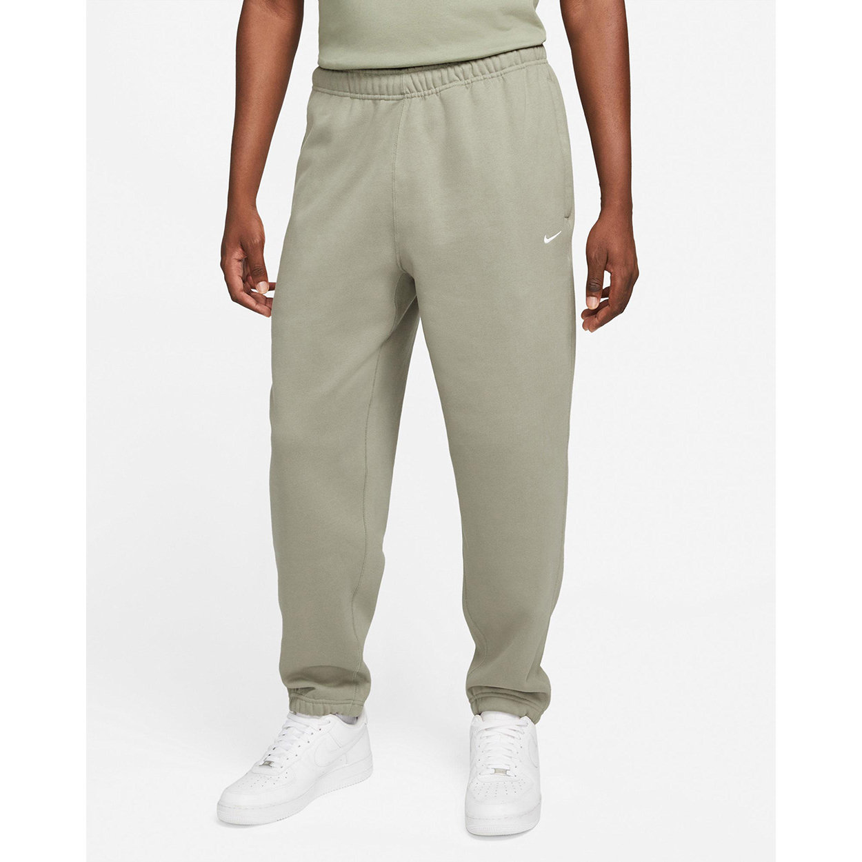 Image of Pantaloni da pattinaggio Nike in Felpa Verde Salvia