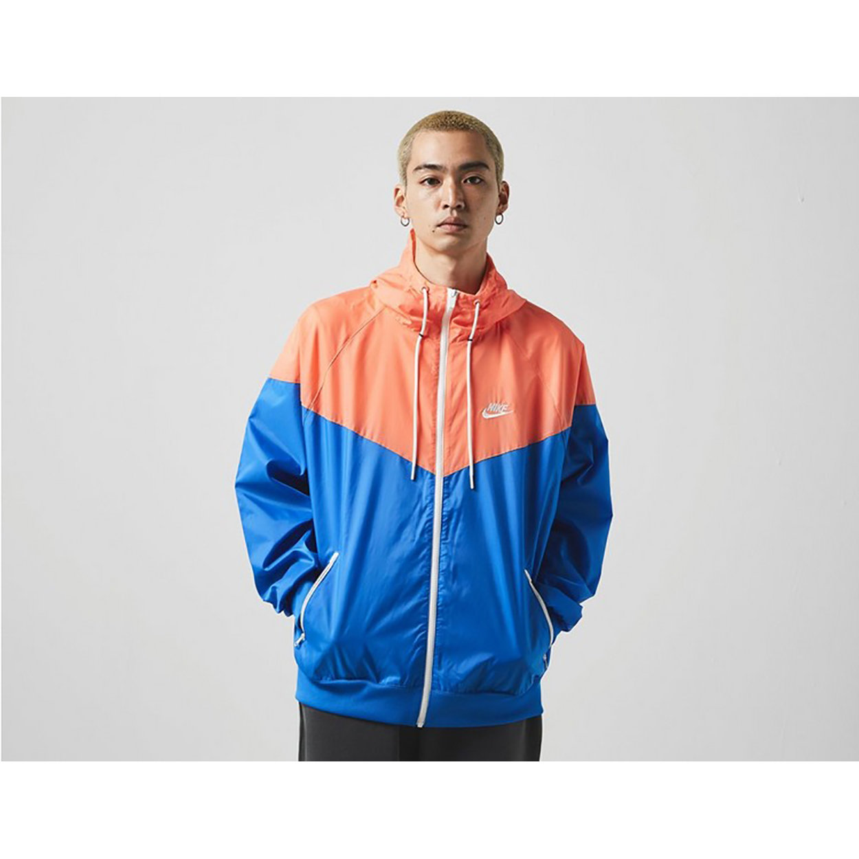 Image of Giacca con cappuccio Nike Windrunner color block