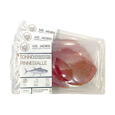 Altre conserve 3 Confezioni - Tonno Pinnegialle Affumicato Premium Mr. Moris® | Affumicato in Italia | Vaschetta ATM 100g