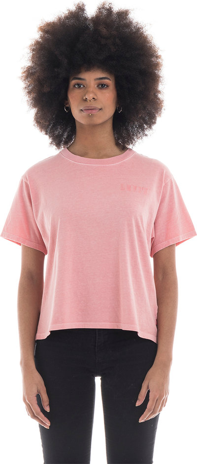 T-shirt T-shirt cropped Levi's® rosa delavè