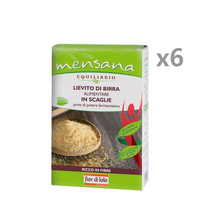 Farine e Preparati 6 confezioni - Lievito di birra in scaglie 200 gr