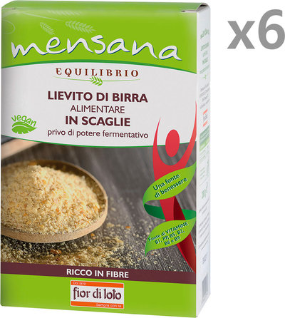 Farine e Preparati 6 confezioni - Lievito di birra in scaglie 200 gr