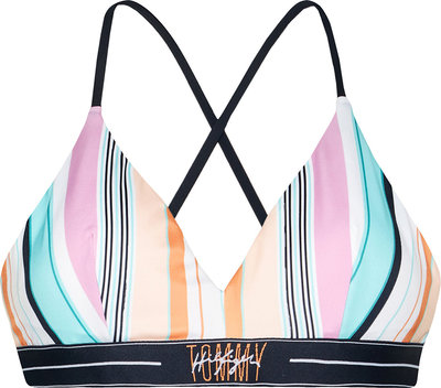 Costumi Top bikini a righe multicolore