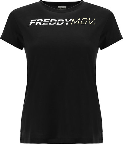 T-shirt Freddy T-shirt manica corta in jersey con stampa in contrasto colore e oro