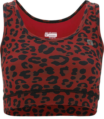 Reggiseni Freddy Reggiseno sportivo in tessuto traspirante animalier