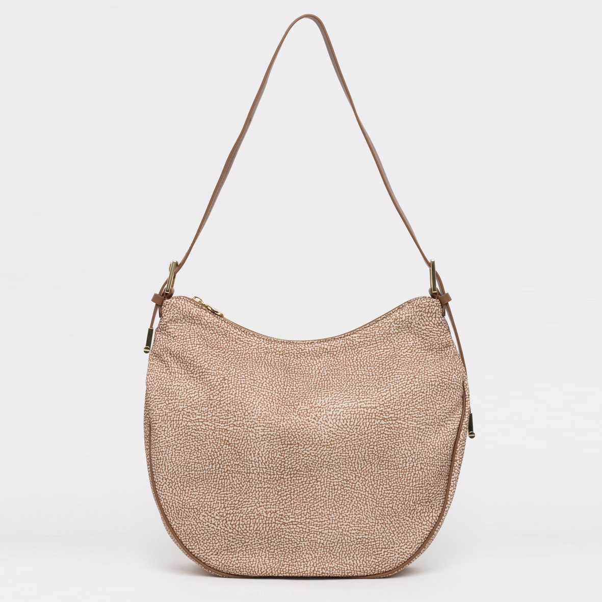Borbonese Borsa Mezzaluna Medium in Jet Marrone | Acquistalo online!
