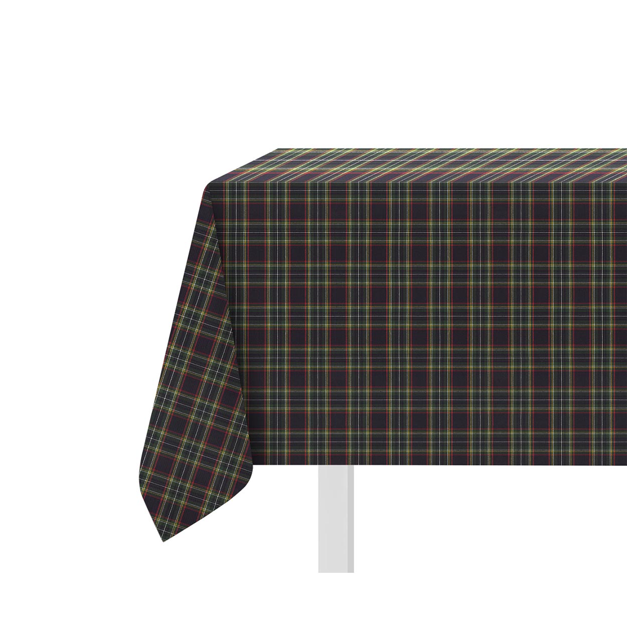 Image of Tavola Xmas Lurex, Tovaglia 6 posti 140x170 Made in Italy, xmas tartan blu