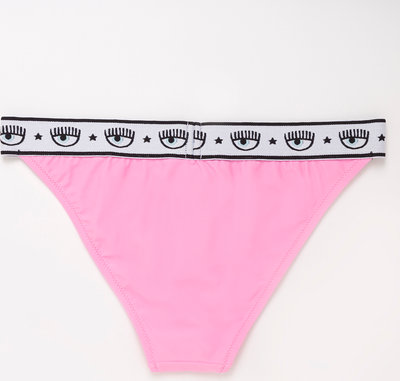 Costumi Chiara Ferragni slip bikini Maxi Logomania rosa