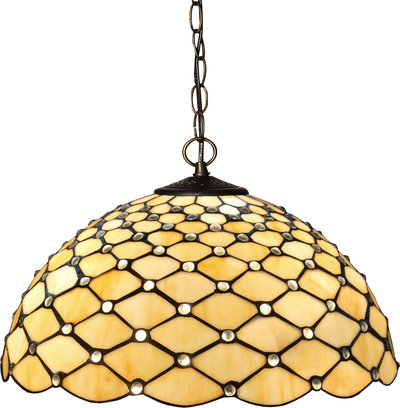 Lampade da soffitto Adm - Lampadario 'lampadario Con Gemme' - Colore Giallo