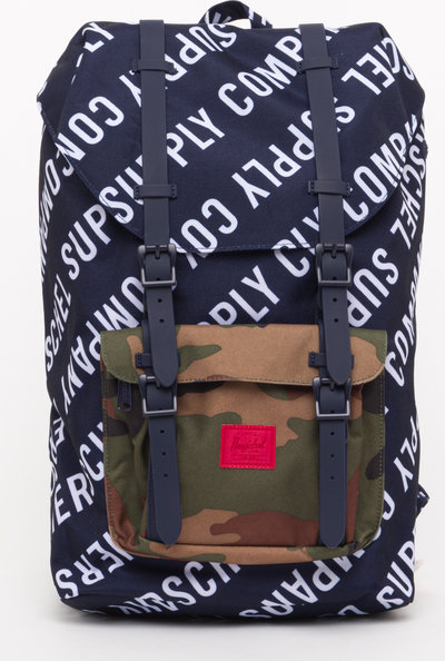 Zaini Herschel zaino Little America volume medio stampa logo