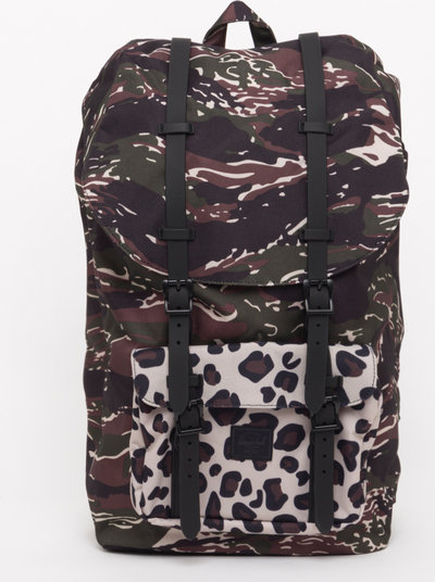 Zaini Herschel zaino Little America camouflage e leopard