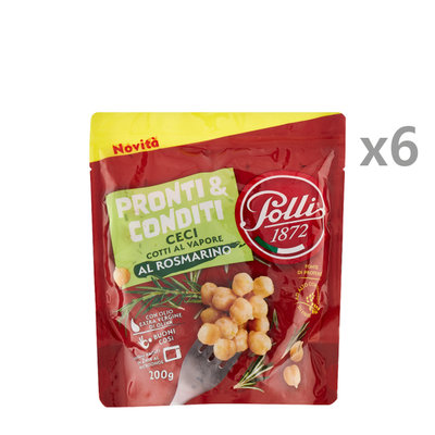 Legumi 6 sacchetti - Ceci con Rosmarino 200 gr