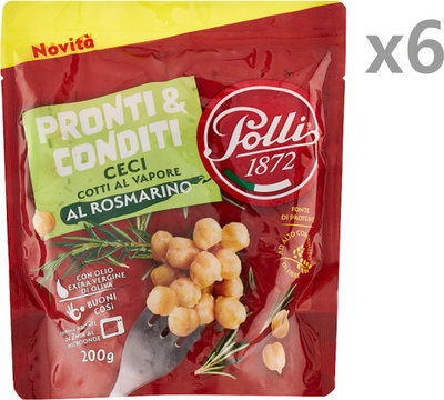 Legumi 6 sacchetti - Ceci con Rosmarino 200 gr