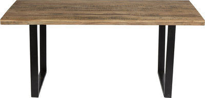 Tavoli Sawyer - tavolo pranzo in legno e metallo prolunghe estraibili