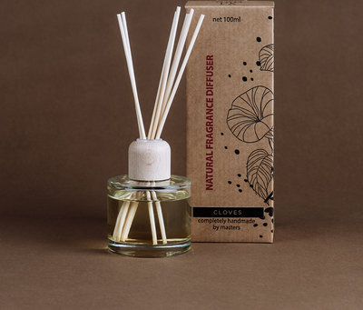 Diffusore ambiente con bastoncini - 8/10 settimane - Chiodi di garofano 100ml